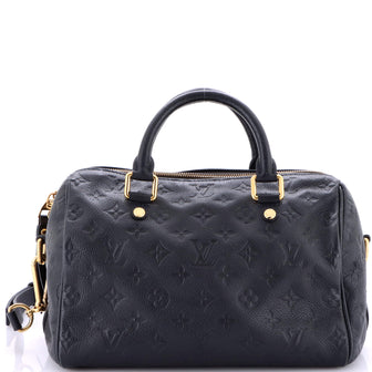Louis Vuitton Speedy Bandouliere Bag Monogram Empreinte Leather 25