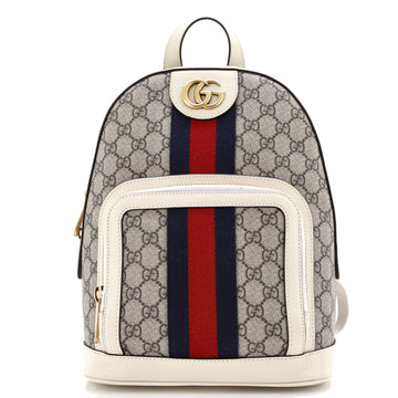 Gucci Ophidia Backpack GG Coated Canvas and Leather Small