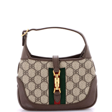 Balenciaga x Gucci The Hacker Project Jackie 1961 Hobo BB Coated Canvas Mini