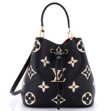 Louis Vuitton NeoNoe Handbag Bicolor Monogram Empreinte Giant MM