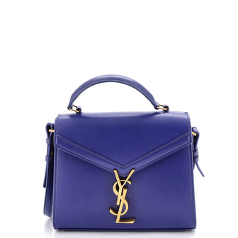 Saint Laurent Cassandra Top Handle Bag Leather Mini