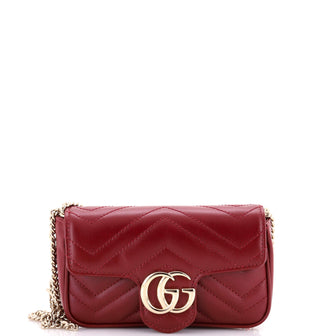 Gucci GG Marmont Flap Bag Matelasse Leather Super Mini