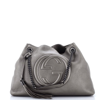 Gucci Soho Chain Strap Shoulder Bag Leather Medium