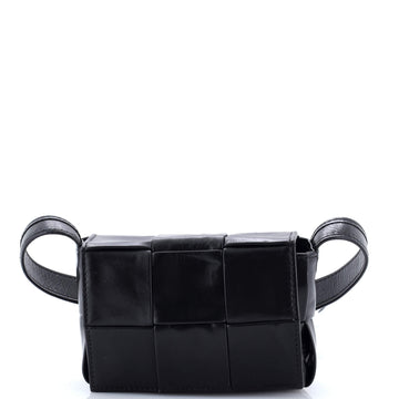 Bottega Veneta Cassette Crossbody Bag Maxi Intrecciato Leather Candy