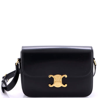 Celine Triomphe Shoulder Bag Smooth Calfskin Medium