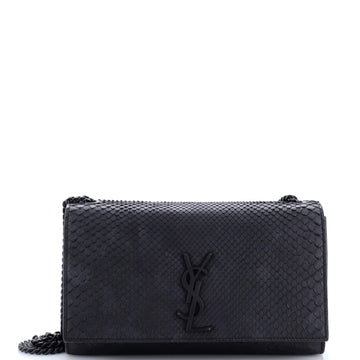 Saint Laurent Classic Monogram Crossbody Bag Python Medium
