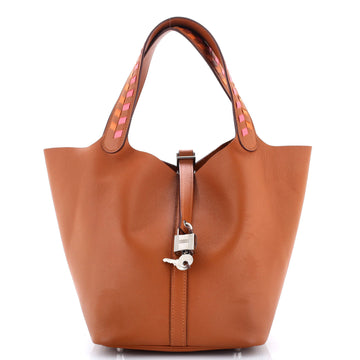 Hermes Picotin Lock Bag Tressage Epsom MM