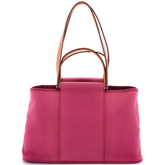 Hermes Cabag Elan Toile and Leather 39