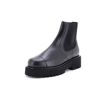 Chanel Women's CC Cap Toe Chelsea Boots Leather