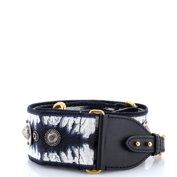 Christian Dior Shoulder Strap Embellished Canvas