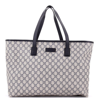 Gucci Plus Tote GG Coated Canvas with Leather Large