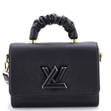 Louis Vuitton Twist Scrunchie Top Handle Bag Leather MM
