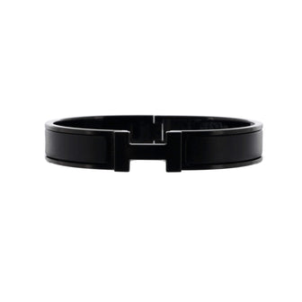 Hermes So Black Clic HH Bracelet Enamel Narrow