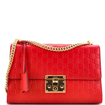 Gucci Padlock Shoulder Bag Guccissima Leather Medium