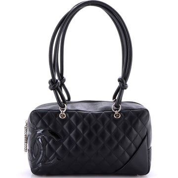 Chanel Cambon Bowler Bag Quilted Leather Medium