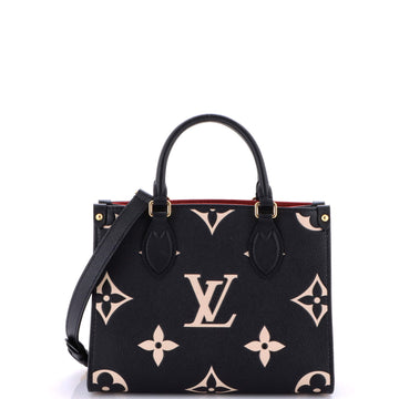 Louis Vuitton OnTheGo Tote Bicolor Monogram Empreinte Giant PM