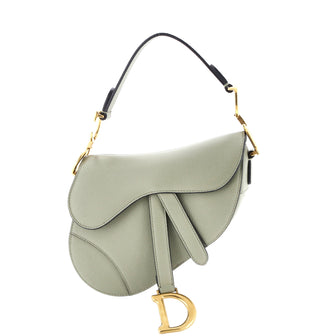 Christian Dior Saddle Handbag Leather Mini