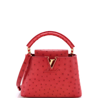Louis Vuitton Capucines Bag Ostrich Mini