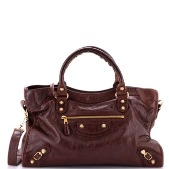 Balenciaga City Giant Studs Bag Leather Medium