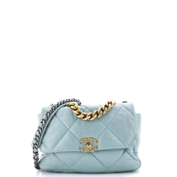 Chanel 19 Flap Bag Quilted Leather Large