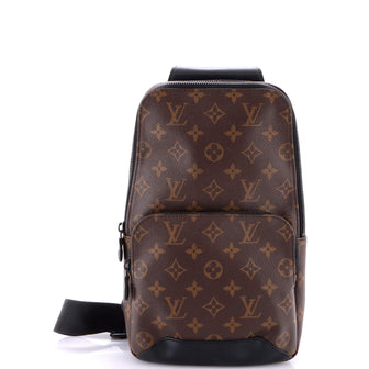 Louis Vuitton Avenue Sling Bag Macassar Monogram Canvas