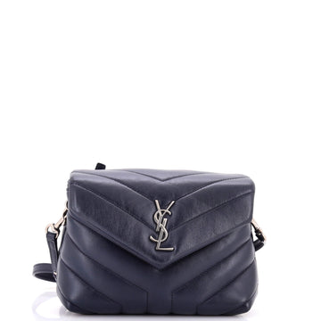 Saint Laurent Loulou Shoulder Bag Matelasse Chevron Leather Toy