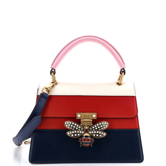 Gucci Queen Margaret Top Handle Bag Colorblock Leather Small