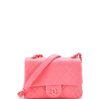 Chanel Incognito Square Flap Bag Quilted Caviar Mini