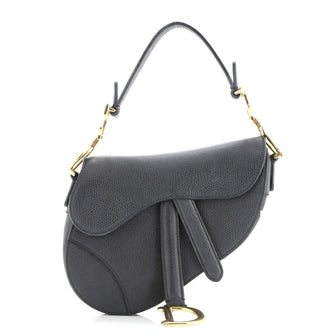 Christian Dior Saddle Handbag Leather Mini