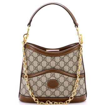 Gucci Retro Interlocking G Hobo GG Coated Canvas