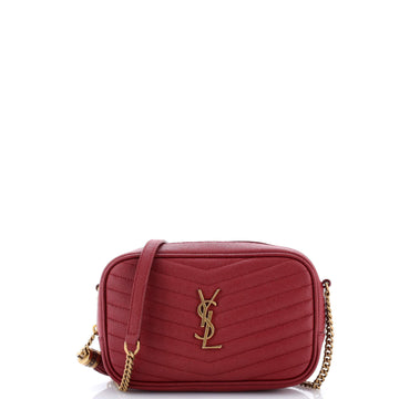 Saint Laurent Lou Camera Bag Matelasse Chevron Leather Mini