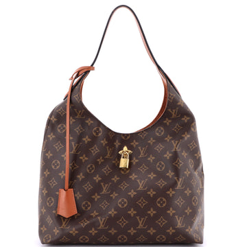 Louis Vuitton Flower Hobo Monogram Canvas with Leather