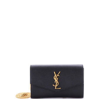 Saint Laurent Uptown Chain Wallet Leather