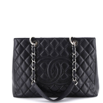 Chanel Grand Shopping Tote Quilted Caviar