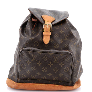 Louis Vuitton Vintage Montsouris Backpack Monogram Canvas GM