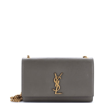 Saint Laurent Classic Monogram Crossbody Bag Grainy Leather Medium