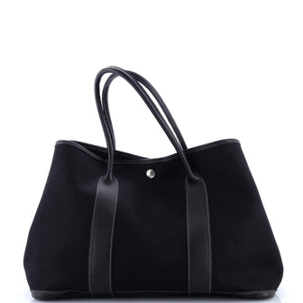 Hermes Garden Party Tote Toile and Leather 36
