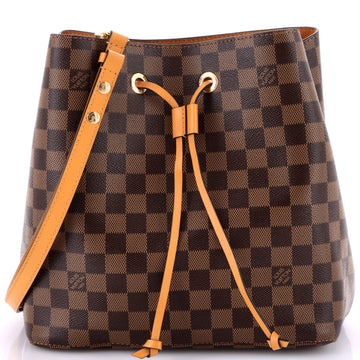 Louis Vuitton NeoNoe Handbag Damier with Leather MM