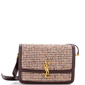 Saint Laurent Solferino Bag Tweed with Leather Medium