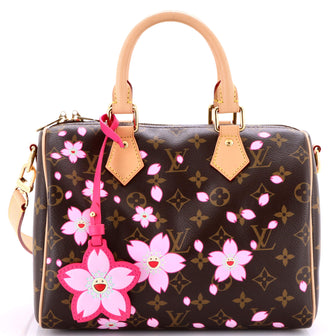 Louis Vuitton x Takashi Murakami Speedy Handbag Limited Edition Cherry Blossom Monogram 25