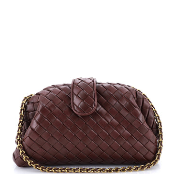 Bottega Veneta Lauren 1980 Clutch with Chain Intrecciato Nappa Teen