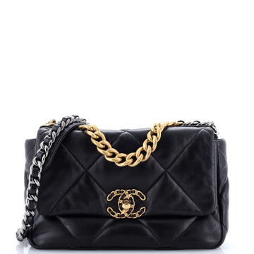 Chanel 19 Flap Bag Quilted Leather Medium