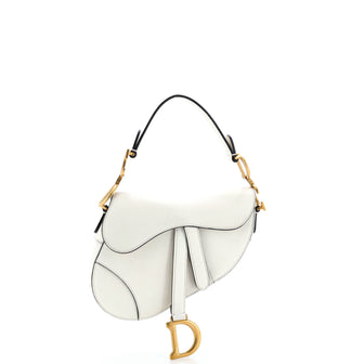 Christian Dior Saddle Handbag Leather Mini
