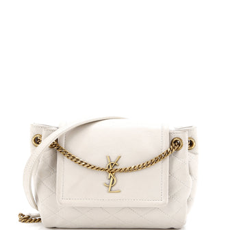 Saint Laurent Nolita Satchel Quilted Leather Mini