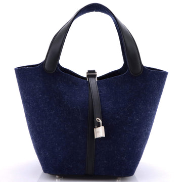 Hermes Picotin Lock Bag Felt with Leather MM