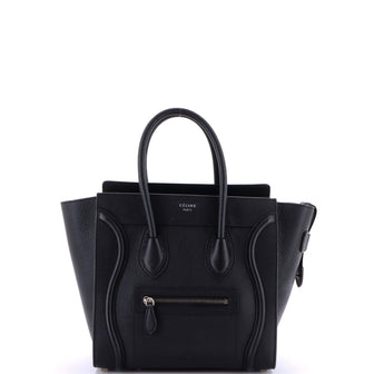 Celine Luggage Bag Grainy Leather Micro