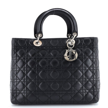 Christian Dior Lady Dior Bag Cannage Quilt Lambskin Large