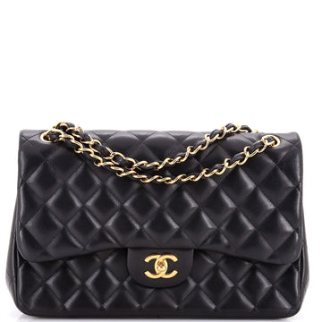 Chanel Classic Double Flap Bag Quilted Lambskin Jumbo