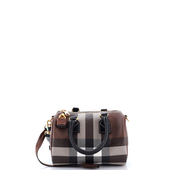 Burberry Bowling Bag Check E-Canvas Mini