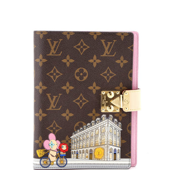 Louis Vuitton Paul Notebook Cover Limited Edition Vivienne Xmas Monogram Canvas MM